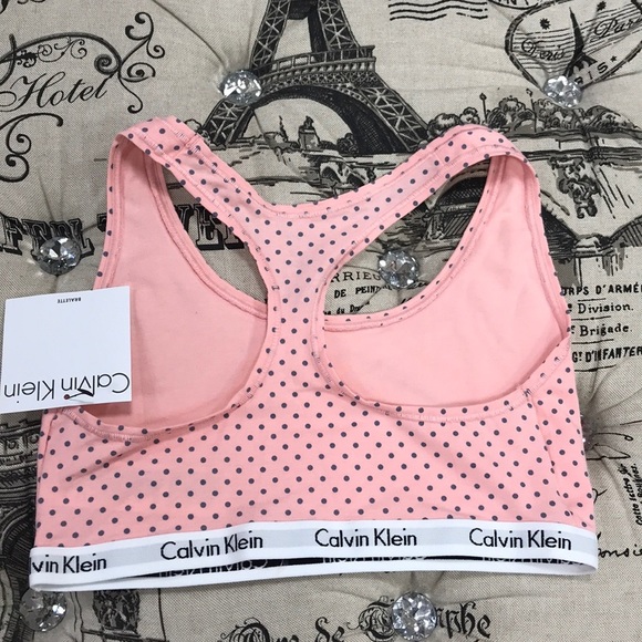 🎁 Calvin Klein Carousel Racerback Bralette - Picture 6 of 9